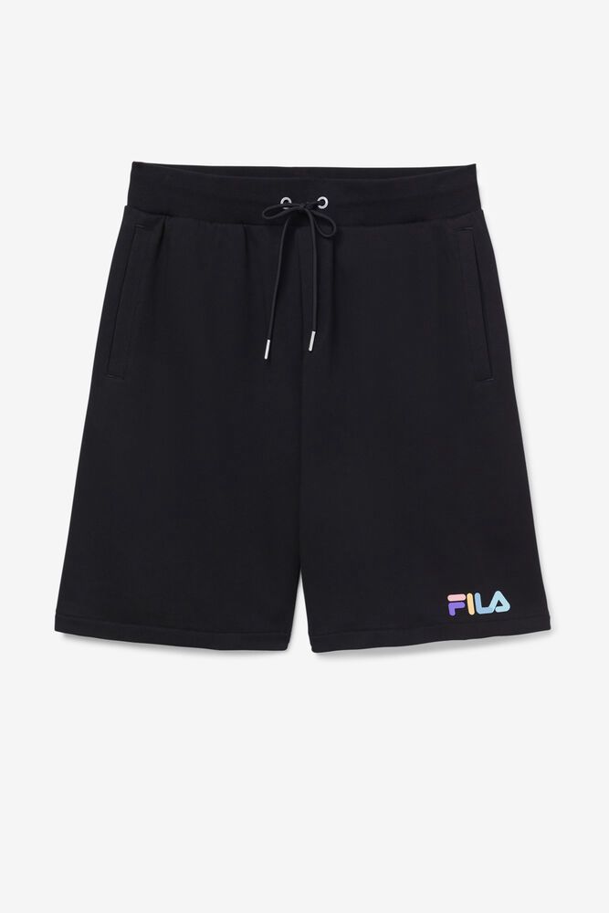 Fila Shorts Donaver Mens Black - India QKP-384572